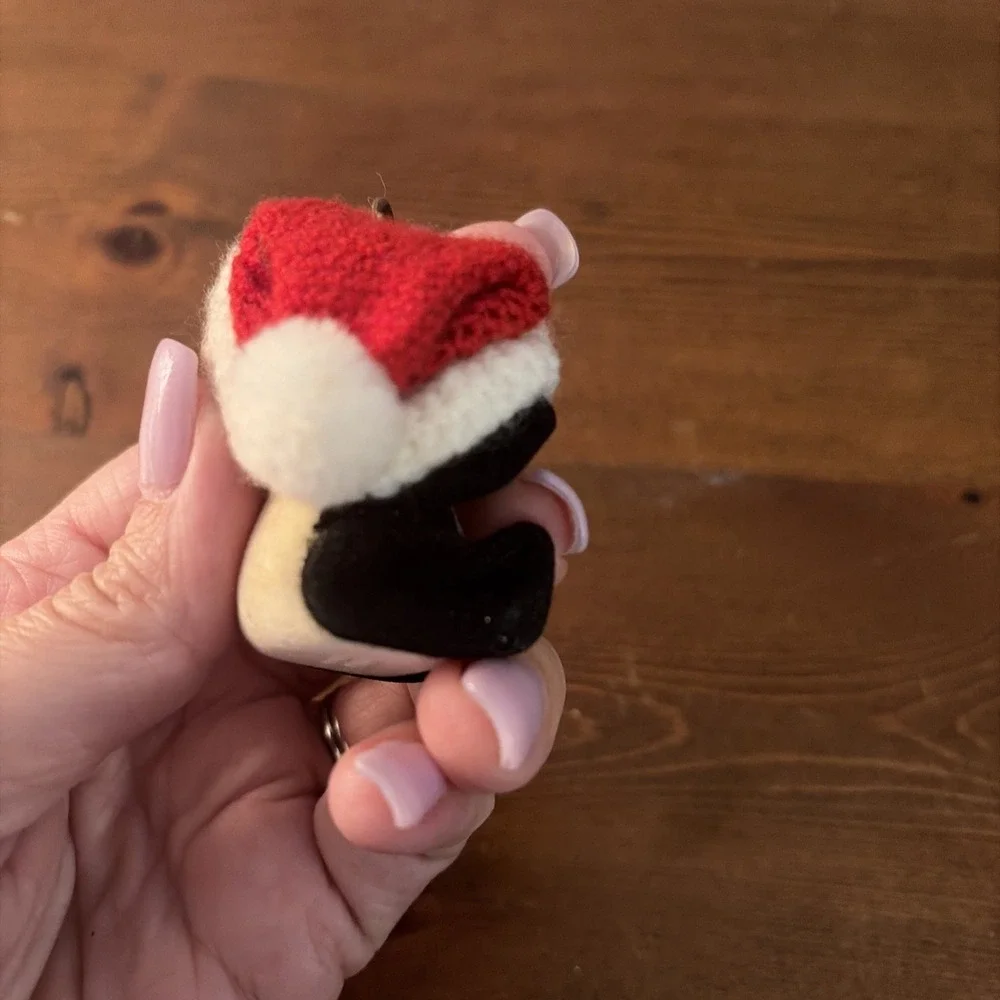 Vintage‎ 1986 Hallmark Keepsake Christmas Ornament Santa's Panda Pal Hat
